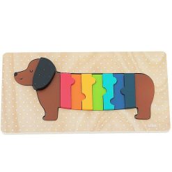 VILAC Puzzle D'Encastrement En Bois 'Chien' Andy Westface Pour Vilac 7412 Jouets Encastrer, Empiler