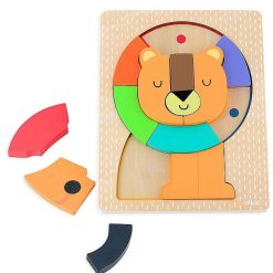 VILAC Puzzle D'Encastrement En Bois 'Lion' Andy Westface Pour Vilac 7411 Jouets Encastrer, Empiler