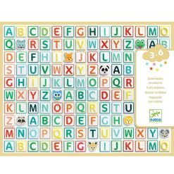 Djeco Gommettes En Volume "Alphabet" Djeco 9078 Autocollants Et D Calcomanies