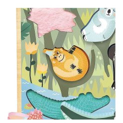 VILAC Jeu D'Encastrement Tactile 'Jungle' Michelle Carlslund Vilac 8502 Jouets Encastrer, Empiler