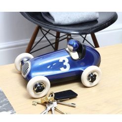 Playforever Voiture De Course Playforever Bleu M Tal 'Bruno' Jouets Garage, Voitures