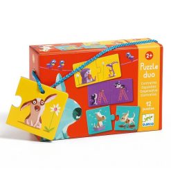 Djeco 12 Puzzles Duo "Contraires" Djeco 8162 Puzzles 1Er Age