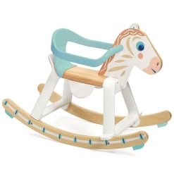 Djeco Babycavali Cheval Bascule En Bois Avec Arceau Amovible Djeco 6132 Cheval Bascule