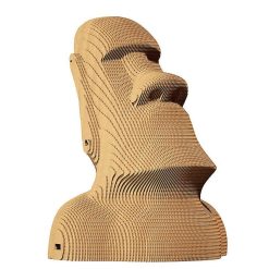 Cartonic Puzzle Sculpture 3D En Carton - Statue Moa Ile De P Ques - Cartonic Jeux De Construction