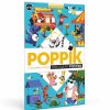 POPPIK Poster En Stickers "Le Jeu Des Animaux" Poppik Autocollants Et D Calcomanies