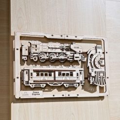 UGEARS models Locomotive Vapeur Ugears Puzzle 2,5D En Bois Jeux De Construction