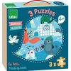 VILAC Coffret 3 Puzzles En Bois 'Animaux Du Monde' Michelle Carlslund Vilac 8530 Puzzles D S 2 Ans: 2, 12 Et 24 Pcs