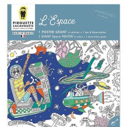 PIROUETTE CACAHOUETE Poster G Ant Colorier 'L'Espace' Pirouette Cacahou Te Dessin, Peinture, Coloriage