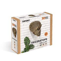 Cartonic Troph E Mural D Coratif - Sculpture 3D En Carton - Tric Ratops - Wall Puzzle Cartonic Jeux De Construction