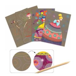 Djeco Cartes Gratter 'Le Bal Des Coquettes' Djeco 9725 Cartes Gratter