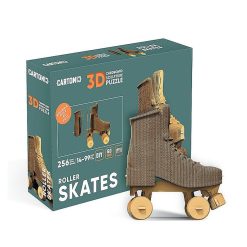 Cartonic Puzzle Sculpture 3D En Carton - Roller Skate - Cartonic Jeux De Construction