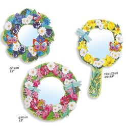 Djeco 3 Miroirs D Corer "Douceur Florale" Diy Djeco 7908 Bricolage Enfant