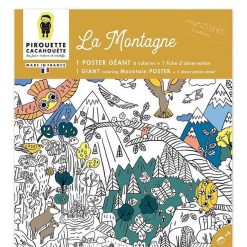 PIROUETTE CACAHOUETE Poster G Ant Colorier 'La Montagne' Pirouette Cacahou Te Dessin, Peinture, Coloriage