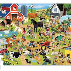 Crocodile Creek Puzzle Une Journ E La Ferme 48 Pcs Crocodile Creek Puzzles D S 4 Ans, 36 Pcs