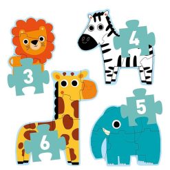 Djeco Puzzle Primo Dans La Jungle Djeco 7135 Puzzles D S 2 Ans: 2, 12 Et 24 Pcs