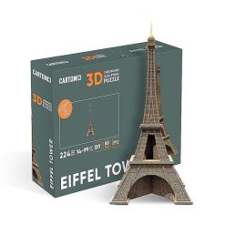 Cartonic Puzzle Sculpture 3D En Carton - Tour Eiffel - Cartonic Jeux De Construction