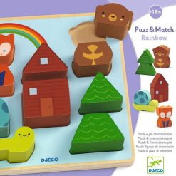 Djeco Puzzle D'Encastrement Et Jeu De Construction 