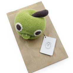 MyuM Bo Te Musique Pomme En Crochet "The Veggy Toys", Coton Bio Jouets D' Veil, Hochets