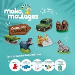 Mako moulages Box Animation Anniversaire Mako Moulages "Animaux De La Savane" 39076 Jeux De Soci T