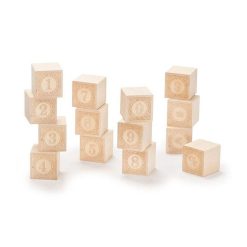 Uncle Goose Cubes 'Chiffres' En Bois Naturel Uncle Goose Jouets Cubes En Bois