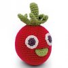 MyuM Hochet Tomate En Crochet "The Veggy Toys", Coton Bio Jouets D' Veil, Hochets