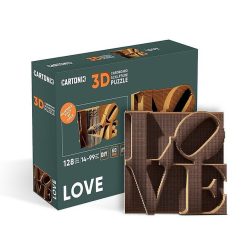 Cartonic Puzzle Sculpture 3D En Carton - Love - Cartonic Jeux De Construction