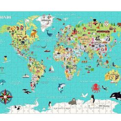 VILAC Puzzle Carte Du Monde 500 Pcs Ingela P. Arrhenius Vilac 7619 Jeux De Soci T