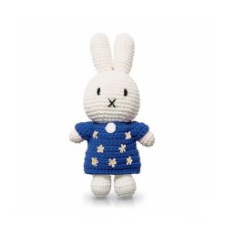 Peluches Miffy & Snoopy Peluche Miffy En Crochet - Just Dutch - Robe Bleue Fleurs Poup Es, Peluches