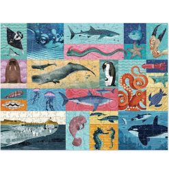 Crocodile Creek Puzzle Famille 'Les G Ants De La Mer' 500 Pcs Crocodile Creek Puzzles D S 8 Ans, 500 Pcs Et +