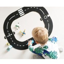 Waytoplay Toys Circuit De Route Flexible Waytoplay, Coffret P Riph Rique 12 Pcs Jouets Garage, Voitures