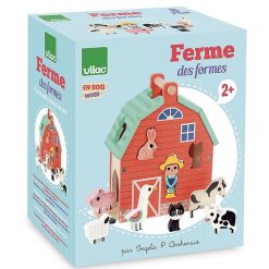 VILAC Ma Belle Ferme Des Formes En Bois - Ingela P. Arrhenius - Vilac 7623 Jouets Encastrer, Empiler