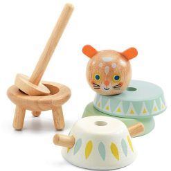 Djeco Babysouri, Jeu D'Empilage En Bois Djeco 6131 Jouets Encastrer, Empiler