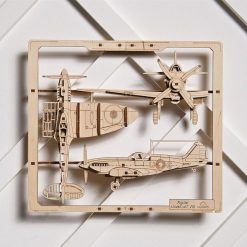 UGEARS models Avion De Chasse Ugears Puzzle 2,5D En Bois Jeux De Construction