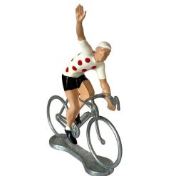 Bernard & Eddy Figurine Cycliste Winner Maillot Blanc Pois Rouge _ Bernard & Eddy Jouets Garage, Voitures