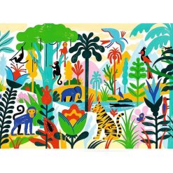 Djeco Puzzle Gallery 100 Pcs "Jungle" Djeco 7619 Puzzles D S 6 Ans, 100 Pcs