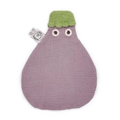 MyuM Doudou "Aubergine" En Coton Bio - Myum - The Veggy Toys Peluches Naissance, Doudous