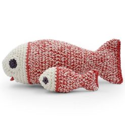 MyuM Bo Te Musique Poissons En Crochet "The Veggy Toys", Coton Bio Jouets D' Veil, Hochets