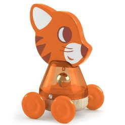 Djeco Nina Bing, Chat Roulettes, Jouet Pousser Djeco 6444 Jouets Tirer, Pousser