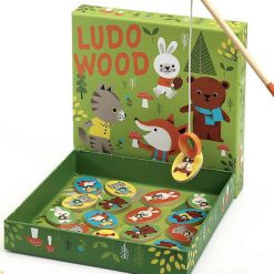 Djeco Ludo Wood 4 Jeux Ducatifs En Bois Djeco 1628 Jeux De Soci T