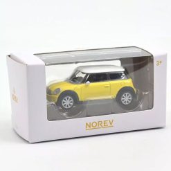 NOREV Mini Cooper One Jaune, Voiture Jouet Norev 1/64 Jouets Garage, Voitures