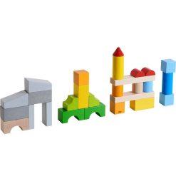 HABA Blocs De Construction Multicolores En Bois Haba 305163-Bo Te De Base Jouets Cubes En Bois