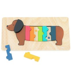 VILAC Puzzle D'Encastrement En Bois 'Chien' Andy Westface Pour Vilac 7412 Jouets Encastrer, Empiler