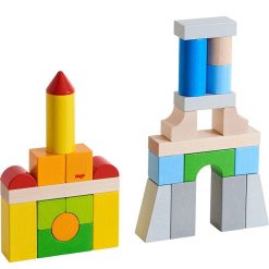 HABA Blocs De Construction Multicolores En Bois Haba 305163-Bo Te De Base Jouets Cubes En Bois