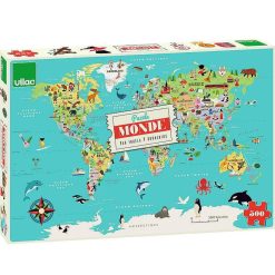 VILAC Puzzle Carte Du Monde 500 Pcs Ingela P. Arrhenius Vilac 7619 Jeux De Soci T