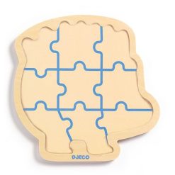 Djeco Puzzle En Bois 'Puzzlo Kipic' 9 Pcs Djeco 1822 Puzzles D S 2 Ans: 2, 12 Et 24 Pcs