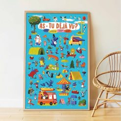 POPPIK Poster En Stickers "Le Jeu Des Animaux" Poppik Autocollants Et D Calcomanies