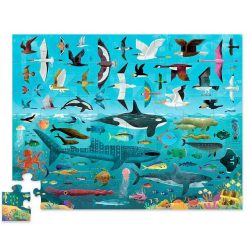 Crocodile Creek Puzzle Dessus-Dessous 'Ciel Et Mer' 48 Pcs Crocodile Creek Puzzles D S 4 Ans, 36 Pcs