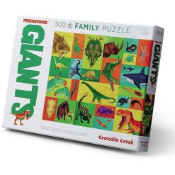 Crocodile Creek Puzzle Famille 'Les G Ants Pr Historiques' 500 Pcs Crocodile Creek Puzzles D S 8 Ans, 500 Pcs Et +