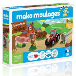 Mako moulages Mako Moulages Animaux De La Ferme, Coffret 6 Moules 39011 Jeux De Soci T