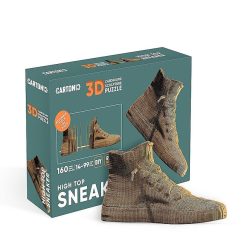 Cartonic Puzzle Sculpture 3D En Carton - Sneaker Montante - Cartonic Jeux De Construction